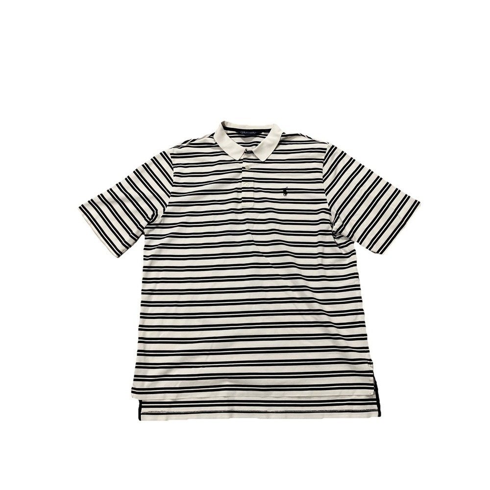 Polo Golf Ralph Lauren 100% Cotton Shirt‎ L White/Black